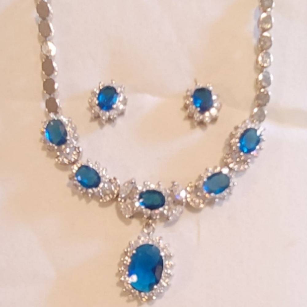 Necklace with matching earrings
